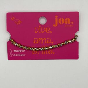 Pulsera ARGOLLAS COMBINADAS PLATA Y ORO