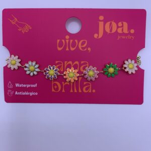 Pulsera RAINBOW SUNFLOWER ORO 18K