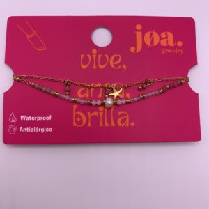 Tobillera PIES DE CORAL ORO 18K